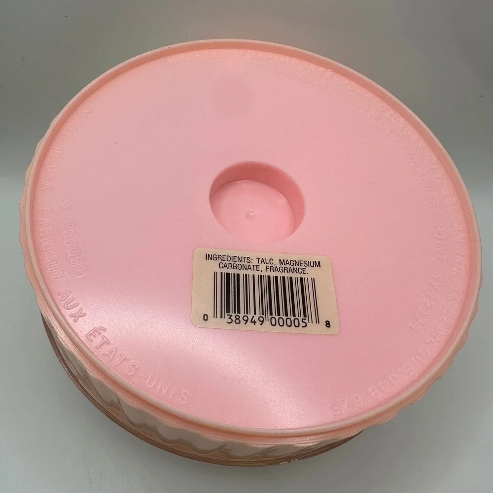 Vtg New Spring Fresh Perfumed Dusting Powder Pink Case & Puff Delagar Sealed